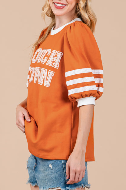 touch down tee - burnt orange