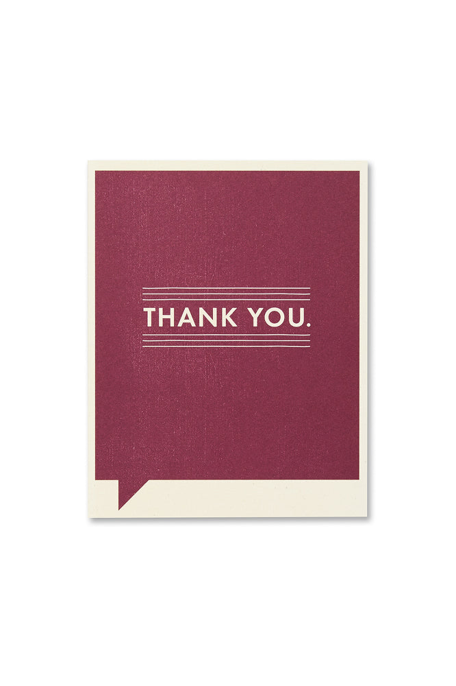 frank & funny card - thank you (FINAL SALE)