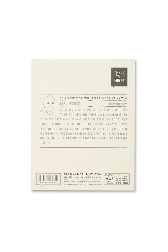 frank & funny card - thank you (FINAL SALE)