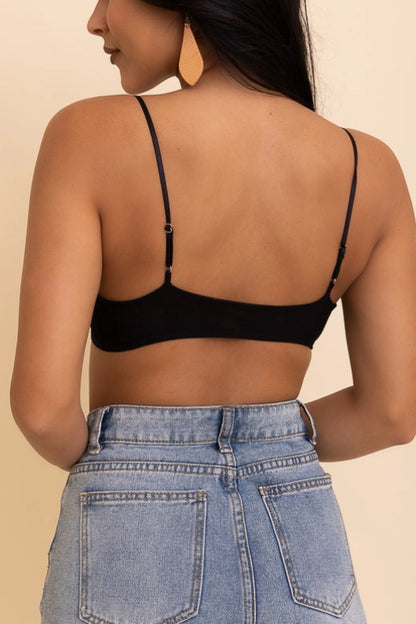 charlotte bralette - black