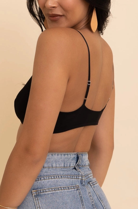 charlotte bralette - black