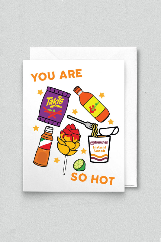 you are so hot card