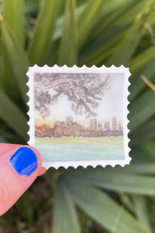 zilker park stamp sticker
