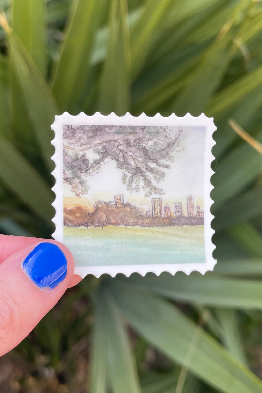 zilker park stamp sticker