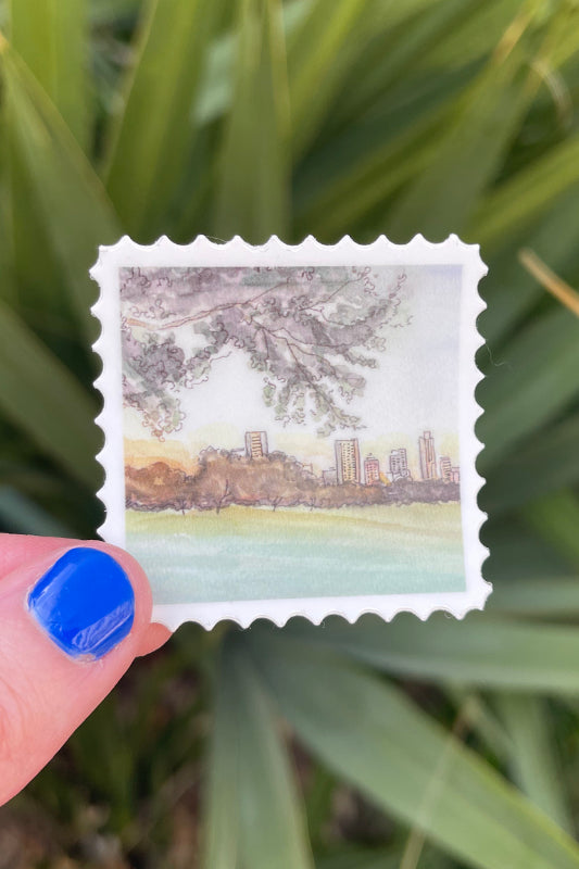 zilker park stamp sticker