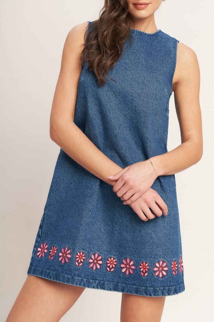 sabrina dress - indigo