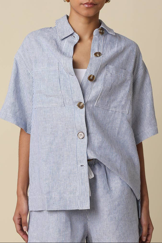 alison blouse - denim
