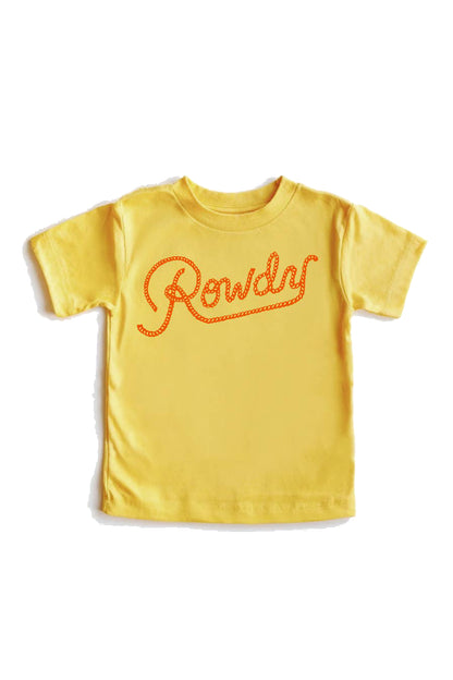 kid's tee rowdy - yellow