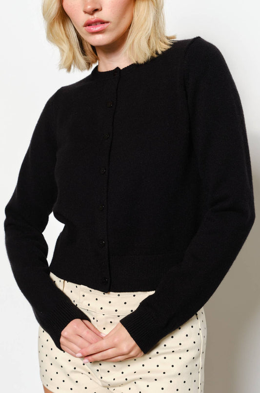 devyn cardigan - black