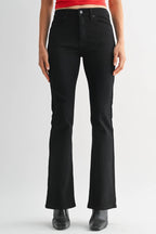 emma bootcut jean - black