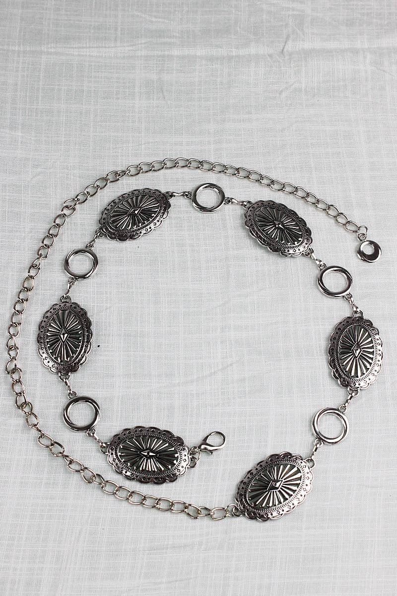denver chain belt – antique silver