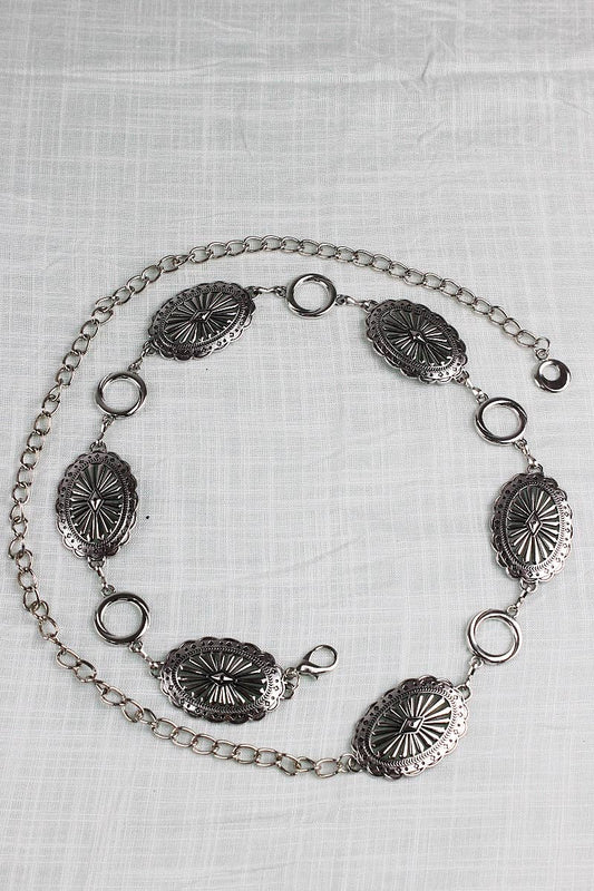 denver chain belt – antique silver
