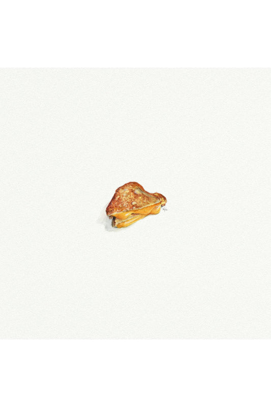 tiny watercolor print - grilled cheese sandwich