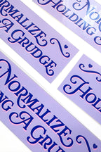 normalize holding a grudge bumper sticker