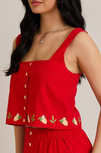 rylee top - red (FINAL SALE)