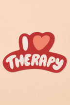 i heart therapy sticker