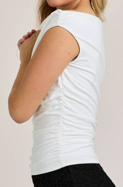 zara top - white