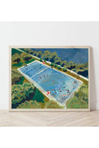 austin deep eddy swimming pool print | el baker