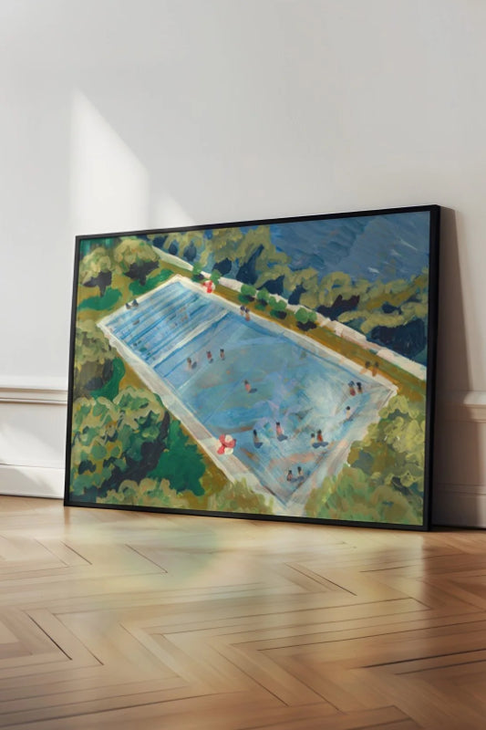 austin deep eddy swimming pool print | el baker