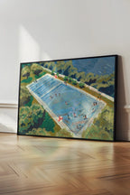 austin deep eddy swimming pool print | el baker