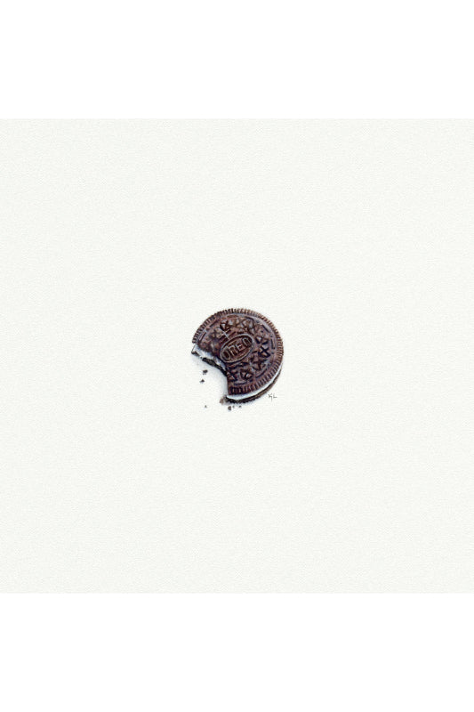 tiny watercolor print - oreo