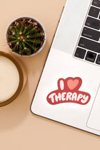 i heart therapy sticker