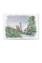 congress avenue bats postcard