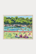 Colorful Barton Springs Swimming Print | El Baker