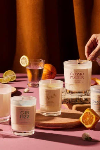 cocktail candle - gin fizz