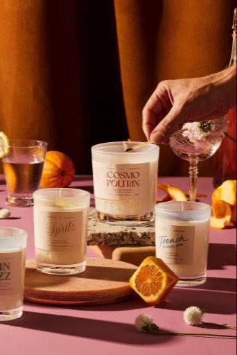 cocktail candle - paloma