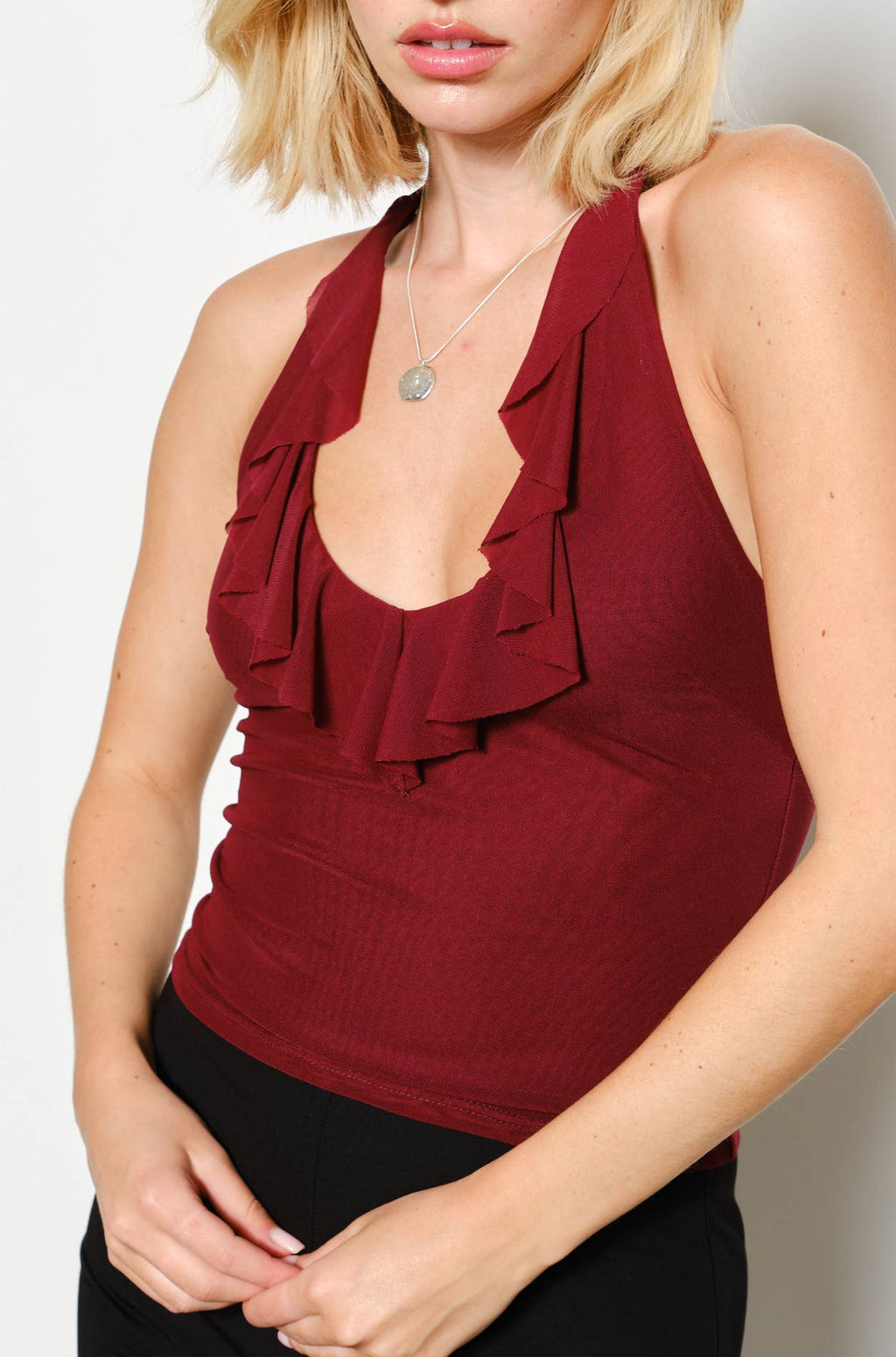 juliana halter – burgundy
