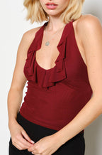 juliana halter – burgundy