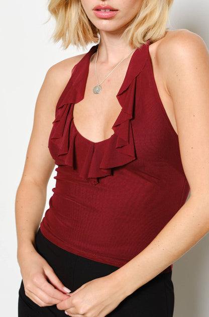 juliana halter – burgundy