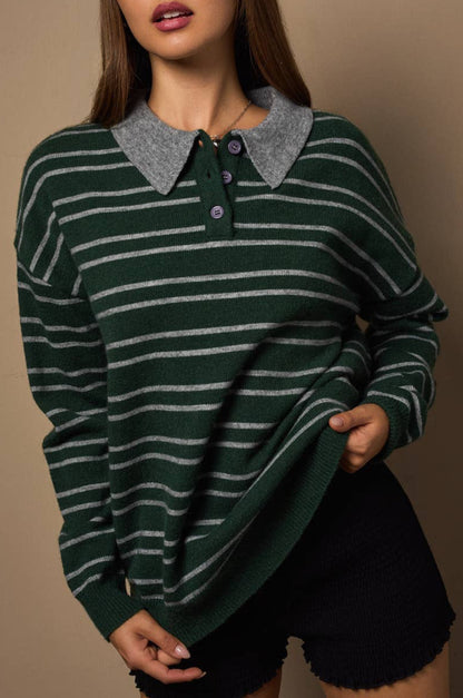 kaillie sweater - hunter green