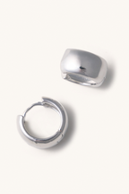 mimi chunky hoops - silver