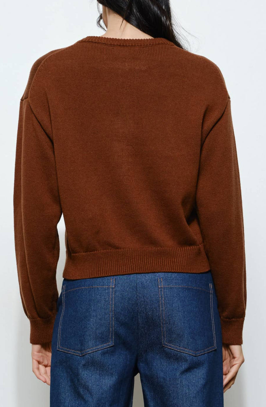 mushroom sweater - brown
