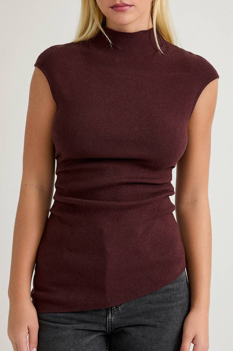 iris top - brown