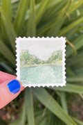 barton springs stamp sticker