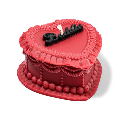 heart cake candle - baddie