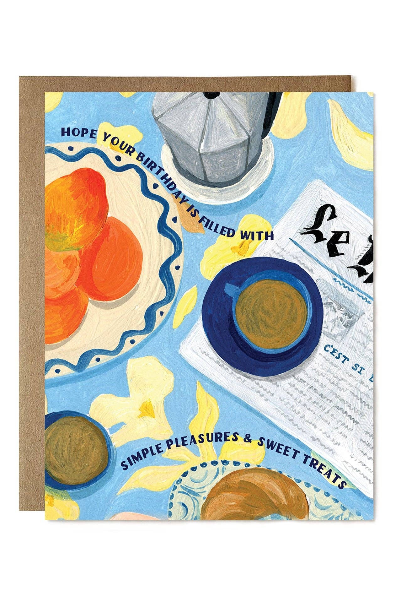 simple pleasures & sweet treats card