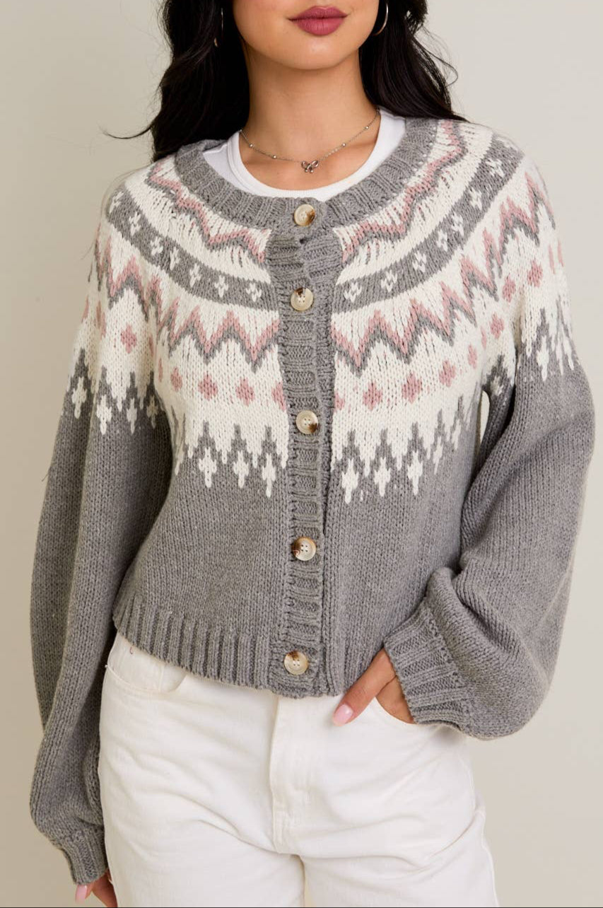 chandler cardigan - brown (FINAL SALE)