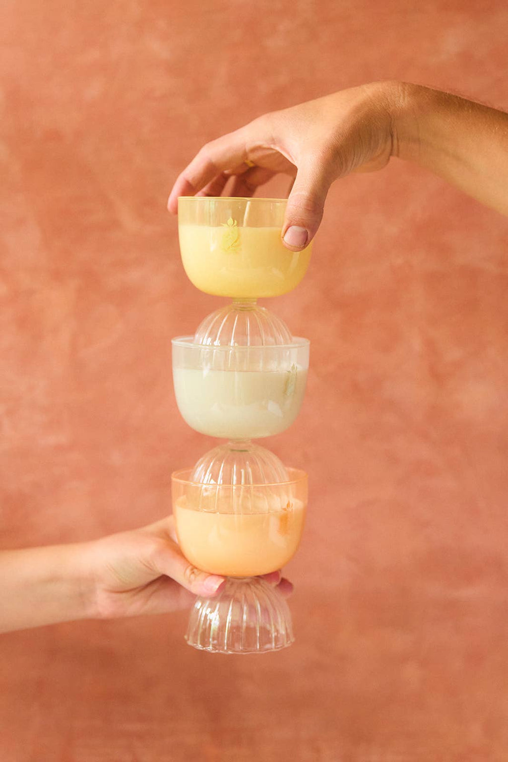 coupe candle - rosé