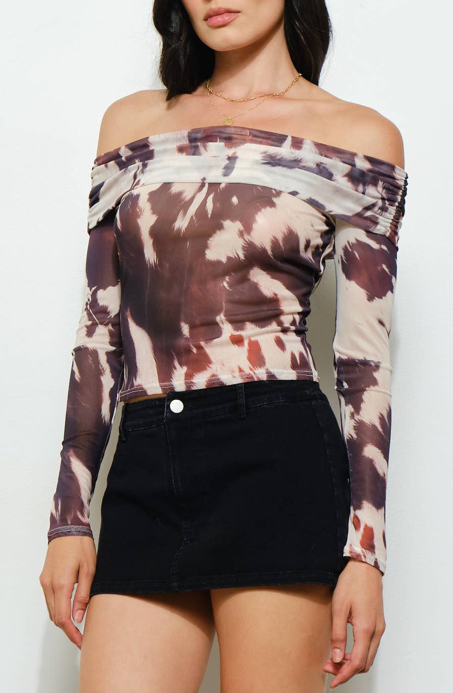 tulsa top - brown