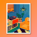 sunset jams art print