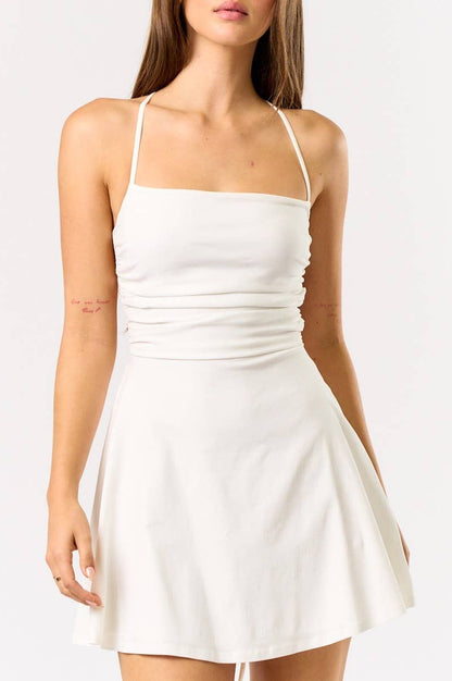 khloe dress - white