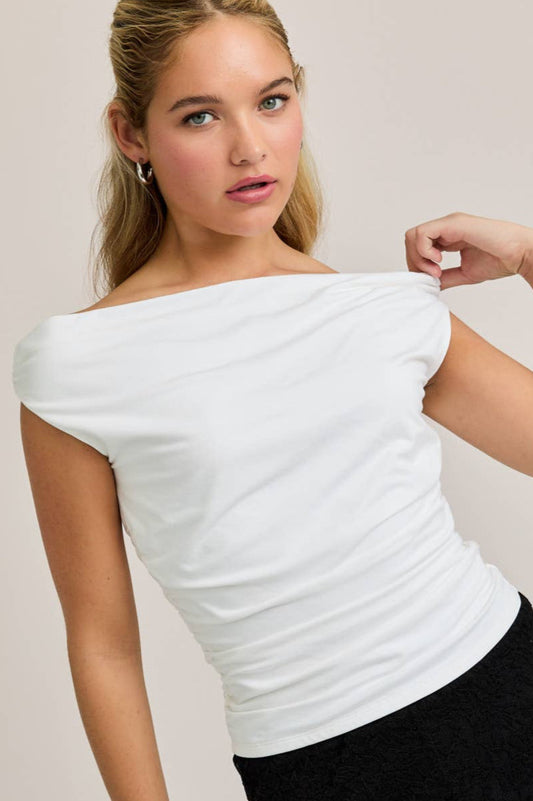 zara top - white