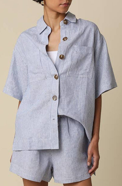 alison blouse - denim