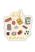 girl dinner essentials sticker