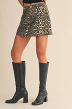 alexis skort - brown