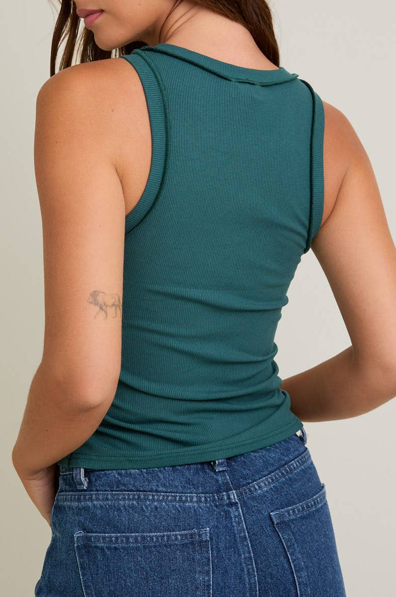 gabby tank - hunter green